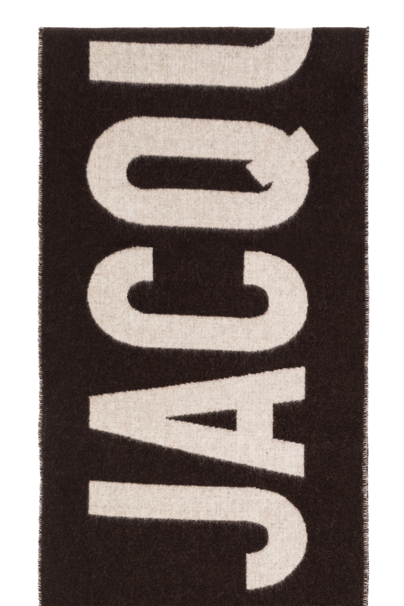 Brown Scarf with logo Jacquemus - SchaferandweinerShops TW